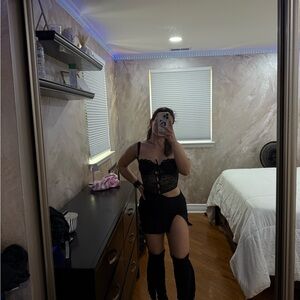 Elegant Black Mini Dress